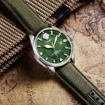 NH35 BUREI Luxus Marke Männer Automatische Uhr Sapphire ArmyGreen Militär Mechanische Uhr für Männer