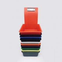 10 stücke dental labor arbeits fall pfanne kunststoff behälter ablage mit clip