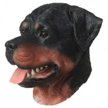 Latex Full Head Animal Rottweiler Dog High Quality Fancy Dress Up Carnival Mask