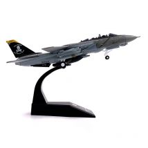 Maßstab 1:100 USA F-14 Tomcat Jolly Roger Squadron vf103 Boeing Militärraketenbomber Modellflugzeug Kämpfer Armee Luftwaffe Druckguss