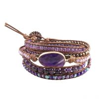 RH Fashion Handma Bohemian Jewelry Boho Bracelet Mixed Natural Stones Charm 5 Strands Wrap Bracelets Gift DropShipping