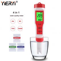 Yieryi nuovo misuratore di PH TDS PH/TDS/EC/misuratore di temperatura Tester digitale per Monitor della qualità dell'acqua per piscine, acqua potabile, acquari