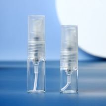 100 Pz/lotto 1 ml/2 ml Mini Bottiglia Spray di Plastica Trasparente Vuota Atomizzatore di Profumo Bottiglie di Campione per la Pulizia di Oli Essenziali da Viaggio