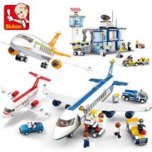 High-tech Avion Fracht Flugzeug Rettungs Flugzeug Flughafen Airbus Flugzeug Modell Bausteine Figuren Stadt Brinquedos Kreative Spielzeug