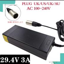 29.4v 24v 3a lithium battery charger 7 series charger for 25.2V 25.9v  charger 4 pin series plug XLR