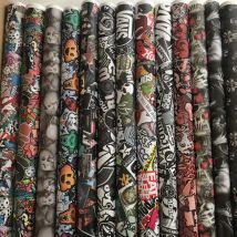PVC Graffiti Adhesive Skull Sticker Decal Camouflage Sticker Bomb Vinyl Film Foil Car Motorcycle Roof Hood Film Wrap