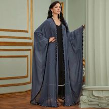 Kaftan Dubai Abaya Kimono Strickjacke Hijab Muslimischen Kleid Saudi Arabisch Türkisch Kleider Abayas Für Frauen Robe Femme Islam Kleidung