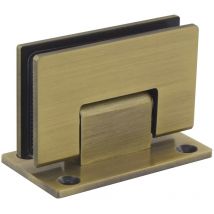 Black Stainless Steel 304 Wall Mount Glass Shower Door Hinge for 90 Degrees Opening Bathroom Accessory