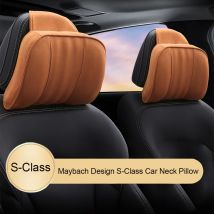 Auto Kopfstütze Maybach S-Class Ultra Weiches Kissen Wildleder Stoff Komfortable Hals Kissen Sitz Kissen Unterstützung für Universal 1PC