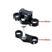 22mm 45/45 205L Aluminum Handlebar triple Tree Steering clamp Bar Riser for Front Fork 22mm handlebar dirt pit bike Universal