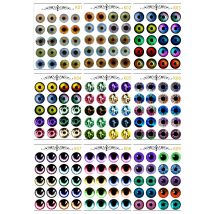 Neue Blythe Puppe Auge Stück Muster Papier DIY Puppe Auge Zubehör