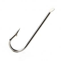 NGB 1799N High Carbon Steel Flatted Round Hook 100pcs/lot 1#-10# Barbed Hook Jigging Carp Fishing Tackle Bent Hook