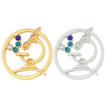 Fashion Microscope Medical Brooch Metal Enamel Lapel Pins Biology Chemistry Student Graduation Medical Gold Silver Color Badge