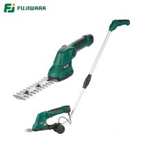 FUJIWARA di Potatura Elettrica Cesoie 7.2V Batteria Al Litio Ricaricabile Hedge Trimmer Prato Guarnizioni Strumento