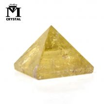 Natürliche Citrin Pyramide Gelb Quarz Kristall Mode Energie Healing Feng Shui Ägypten Ägyptischen Stein Ornament Home Decor