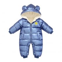 Neue geboren Winter kinder Jacke wasserdicht Mantel Plus Samt Baby Mädchen kleidung Schneeanzug Junge Strampler Kleinkind mit kapuze mantel Overalls