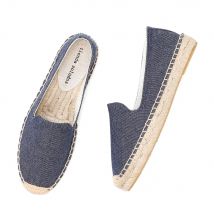 2020 lässig gehetzt Slip auf Espa drilles Verkauf echte Zapatillas Mujer Sapatos Damen Denim Schuhe Turnschuhe Cartoon Leinen Mädchen