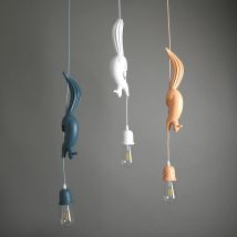 Hanglamp Eichhörnchen Form Nordic Harz Tier Anhänger Licht LED Innen Dekor Hängen Lampe Für Esszimmer Wohnzimmer Kinderzimmer