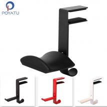 POYATU Schreibtischhalterung Universal Büro Kleiderbügel Gaming Kopfhörer Ständer Halterung Display Rack Headset Halter Platzsparende Tischklemme