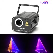 1400 mW DMX 512 Scanner Laserlicht RGB bunte Party Weihnachten DJ Disco Laserlichter