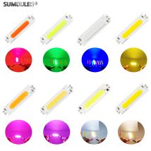 SUMBULBS 60*15mm LED COB Streifen Lichtquelle für Modul Led 8 Farben COB LED Birne 12V DC 2W FLIP Chip für DIY Schreibtisch Lampe