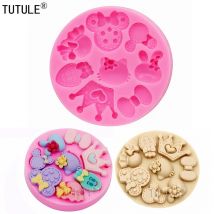 Cartoon Krone Bogen Katze Tiara Zubehör Silikonform Küche DIY handgemachte Schokolade Kekse Kuchen Dessert Dekoration Formen