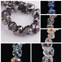 14mm Schädel Kopf Facettierte Kristall Glas Lose Perlen für Schmuck, Die DIY Handwerk