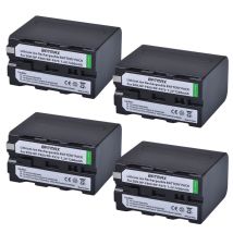 Batmax-Batteria per Luce Video LED 7200mAh NP-F970 NP-F960 per Sony HVR-HD1000, PLM-100, CCD-TRV35, MVC-FD91, MC1500C, Godox, YONGNUO