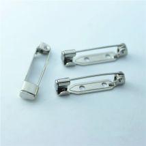 10 stücke 2,4 cm länge Hohe Qualität sicherheits pin Brosche Basis Zurück Bar Abzeichen Halter Brosche Pins DIY Schmuck finden