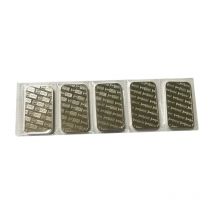 5 Pcs Non Magnetic 1 OZ  Northwest Coin Brass Core Silver Plated Badge 50 x 28 Mm Vacuum Sealed Packing Souvenir Collectible Bar