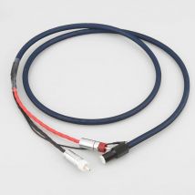 Nuovo Audiocrast OFC placcato in argento con schermatura RCA 5 pin DIN XLR U spade plug Audio Phono cavo per braccio con filo di terra