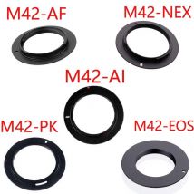 50 teile/los Für M42-EOS M42-AI M42-AF M42-PK M42-NEX Aluminium M42 Screw Mount Objektiv Adapter Für