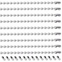 10 teile/los 15-100cm Edelstahl 2,4mm Ball Kette Männer Halskette Armband Keychain Trinket Hund Tag Schmuck zubehör Finden