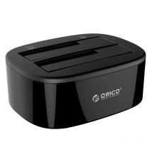 ORICO HDD Clone Docking Station USB 3.0 to SATA 3.0 Dual Bay Hard Drive Docking Station for 2.5/3.5 inch HDD SSD Case for PC