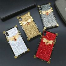 Luxus Bling Gold Bee Cover Glitter Frau Fall für Samsung Galaxy A16 A56 A36 A26 A15 A25 A35 A55 5G A54 A14 A52 A34 A32 A53 A33
