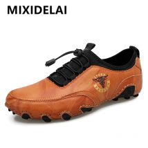 2024 neue männer Casual Schuhe Mode Bequeme männer Schuhe Hohe Qualität Leder Männer Fahren Schuhe Handgemachte Flache Schuhe größe 48