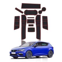 LFOTPP Auto Tür Nut Pad für Seat Leon Cupra 5F 2017 2018 2019 Anti-Rutsch Tür Tor Slot Matte Auto Interior Leon Cupra 5F Zubehör
