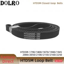 HTD5M Synchron zahnriemen perimet 1790/1800/1870/1900/1945/2000/2050/2100/2150/2160/2250mm width15/20/25/30mm Gummi geschlossen