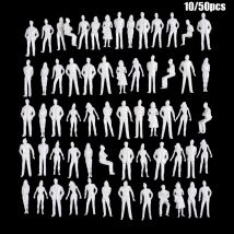 10/50Pcs 1:50/75/100/150/200 Skala Modell Weiß Miniatur Figuren Architektur Modelle Menschlichen Maßstab modell ABS Kunststoff Völker