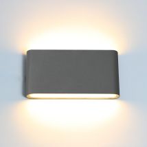 Im Freien wasserdichte Wandleuchte IP65 6W/12W LED Wandleuchte Innendekoration Beleuchtung Schlafzimmer Korridor Veranda Gartenlampe Aluminium
