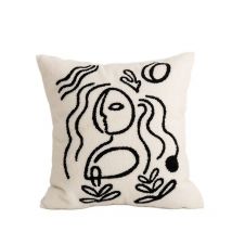 Home Decor Cushion Cover Embroidery Pillow Cover 45x45cm/30x50cm comfort Cozy Abstract Pattern for Living room Bed Room Sofa
