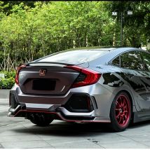 Für Honda Civic 10th Limousine 2016 2017 2018 2019 Auto Dekoration ABS Kunststoff Farbe Malerei Farbe Hinten Stamm Spoiler