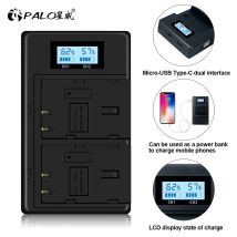 PALO DMW-BLF19 DMW-BLF19E BLF19PP blf19 LCD Dual Smart Batterie Per Foto/Videocamera Caricabatterie Per Panasonic Lumix Dmc-GH3 GH4 GH5 G9