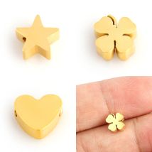 5 teile/los Edelstahl Anhänger Blatt Charms für Schmuck machen Stern Herz Anhänger DIY Schmuck Charms Zubehör