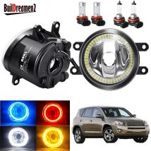Gruppo fendinebbia Angel Eye per Toyota RAV4 RAV 4 2006-2012 2016-2018 Car 20W paraurti anteriore fendinebbia con anello Halo DRL H11 12V