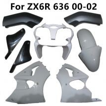 Carrozzeria Non Verniciata per ZX6R 2000-2001-2002 Parti In Plastica Moto 636 00-01-02 Carenatura Componenti Pacchetto di Sinistra e di Destra Carenatura