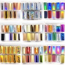 1 Box nowe metalowe folie do paznokci do matowego papieru transferowego neonowe naklejki szampańskie paznokcie okłady srebrne DIY kameleon Nail dekoracje artystyczne
