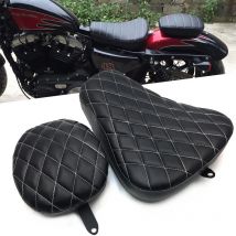 Fahrer Lederkissen Solo Sitzkissen Beifahrerkissen für Harley Sportster Forty Eight XL1200 XL883 XL 883 72 48 2004–2019
