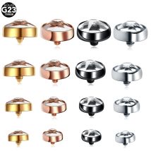 1PC 16G Micro Dermal Piercing Titan Dermal Anchor Piercings Kristall Dermal Anchor Top Haut Taucher Oberfläche Piercing Schmuck