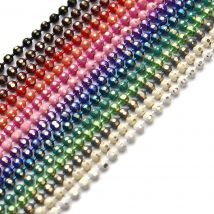 10yards/Lot Width 1.5mm Colorful Copper Ball Bead Chain Bulk Necklace Bracelet Women Link & Key Chain For Diy Jewelry Making